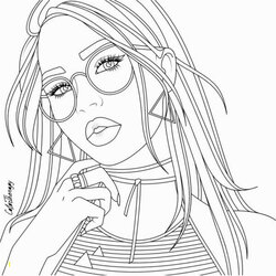 Sterling Coloring Pages Sketch Page Girl Of