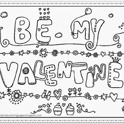 Terrific Free Printable Valentines Coloring Pages Kids Valentine
