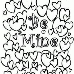 Great Valentine Coloring Pages Free Printable Home