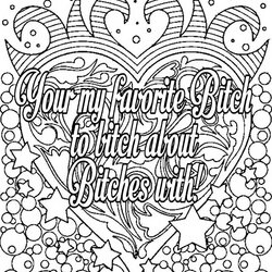 Superb Word Coloring Pages Swear Colouring Swearing Vulgar Doodle Crafty