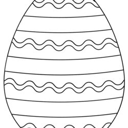 Marvelous Free Easter Egg Coloring Pages Printable Eggs Simple Color Colouring Kids Designs Preschoolers