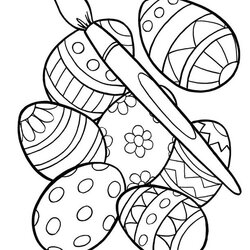 Very Good Free Printable Easter Egg Coloring Pages For Kids