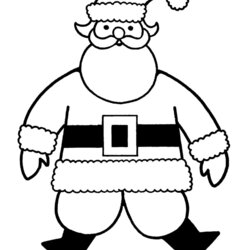 Swell Easy Christmas Coloring Pages Big Jolly Santa Preschoolers Kids Claus Colouring Preschool Father Bible