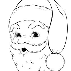 Eminent Free Christmas Coloring Pages The Graphics Fairy Santa Printable Children Retro Activities Year Old