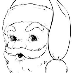 Magnificent Retro Santa Coloring Page The Graphics Fairy Christmas Pages Printable Vintage Colouring Patterns