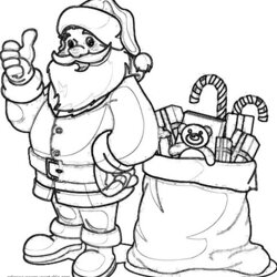 Very Good Santa Coloring Pages For Kids Printable Com Claus Print Holiday