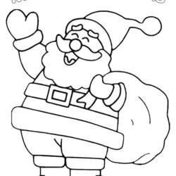 Christmas Coloring Pages Santa Kids Sheets Merry Fun Colouring Printable Claus Drawing Xmas Toddler Tree