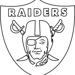Splendid Sf Forty Coloring Pages Oakland Raiders Logo Page