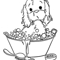 Tremendous Puppy And Kitten Coloring Page Home Pages Print Kids Popular