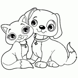 Sterling Pin On Animal Coloring Pages Puppy Kitten