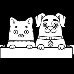 The Highest Standard Puppy And Kitten Coloring Page
