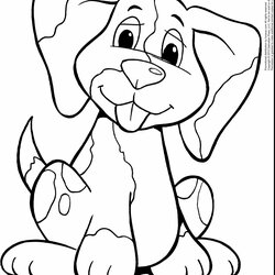 Legit Puppy And Kitten Coloring Pages To Print At Free Printable Yorkie Teacup Dog Line Drawing Puppies Color