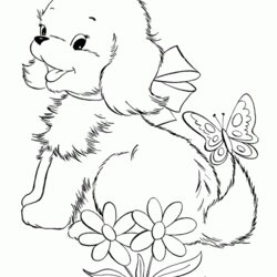 High Quality Kitten And Puppy Coloring Pages To Print Home Popular