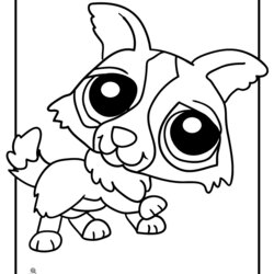 Wonderful Baby Puppy And Kitten Coloring Pages Home Pet Shop Littlest Printable Kids Print Dog Cute Color