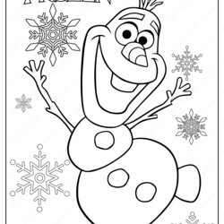 Splendid Free Printable Frozen Olaf Coloring Pages Sheets Disney Kids Quality Painting Drawing Boys Children