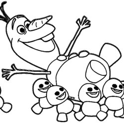 The Highest Quality Olaf Coloring Pages Best For Kids Disney Print Summer Snowman Color Drawing Frozen