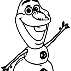 Super Draw Olaf Frozen Coloring Page Pages