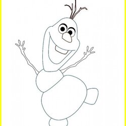 Frozen Olaf Coloring Pages At Free Download Printable Disney Summer Noel