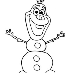 Out Of This World Coloring Page Olaf From Frozen Elsa Anna
