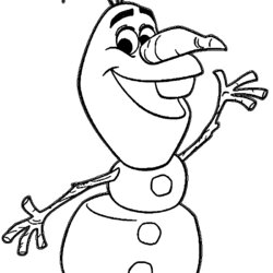 Superb Olaf From Frozen Drawing At Free Download Coloring Pages Disney Print