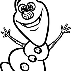 High Quality Olaf Coloring Page Pages Frozen