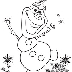 Terrific Disney Frozen Coloring Pages To Download Olaf