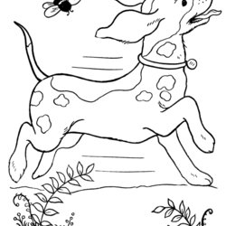Brilliant Free Printable Dog Coloring Pages For Kids Page Of