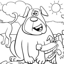 Dog Coloring Pages Free Printable Of Dogs For Lovers Ages Mom Bulldog Proud Enough