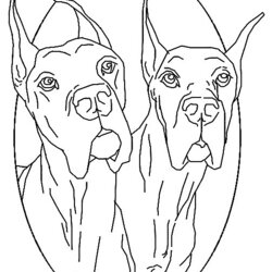 Fantastic Dog Coloring Pages Dogs Printable Animated Van Kids Lab Fun Puppies