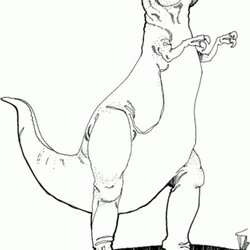 Superb Get This Online Rex Coloring Pages Tyrannosaurus Dinosaur Kids Printable Colouring Drawing