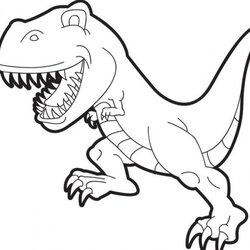 Fantastic Get This Printable Rex Coloring Pages Online Tyrannosaurus Jurassic Fit