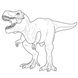Champion Tyrannosaurus Rex Coloring Page At Free Download Pages Dinosaur Jurassic Park Baby Printable Print
