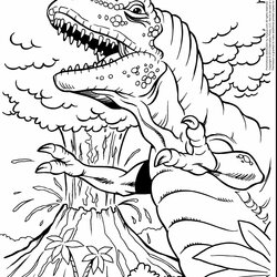 Wonderful Rex Coloring Page At Free Download Pages Dinosaur Tyrannosaurus Printable Color Sheets Sheet Print