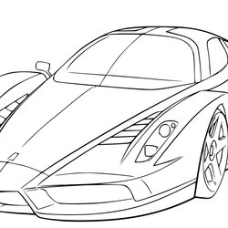 Great La Ferrari Coloring Pages Wonder Day Page