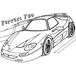 Superb Ferrari Coloring Pages Printable Free Is One Of The Cars