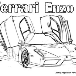 Free Ferrari Coloring Pages Download Kids Drawing Car Sheets Print Os Library Cars Popular Bugatti