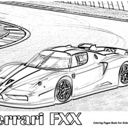 Spiffing Ferrari Coloring Pages Home Car Sheet Color Cars Colouring Print Kids Boys Template Popular Auto