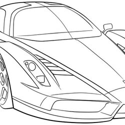 Fantastic Ferrari Sport Car High Speed Coloring Page Pages Sports Race Colouring Printable Sheets Cars Kids