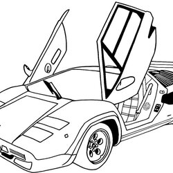 Preeminent Ferrari Car Coloring Pages At Free Printable Print Deluxe Awesome Color Sport