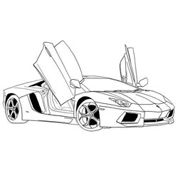 Peerless Drawing Of Sports Car In Black And White