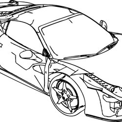 Superior Ferrari Coloring Pages Clip Art Library Damage