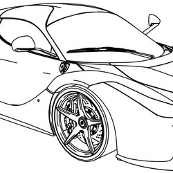 Tremendous Ferrari Coloring Pages Free Printable Wonder Day Page