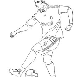 Great Colouring Page Book Pages Coloring Soccer