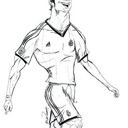 Superb Coloring Pages At Free Printable Soccer Drawing Color Jersey Players Vs Print Popular Playing
