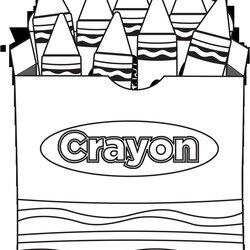 Swell Crayola Brand Crayons Coloring Page Printable