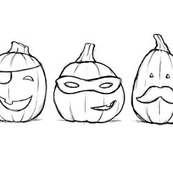 The Highest Standard Cute Pumpkin Drawing At Free Download Coloring Pages Printable October Pumpkins Blank