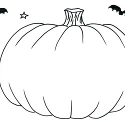 Exceptional Easy Pumpkin Coloring Pages At Free Printable Kids Halloween Outline Pumpkins Drawing Template