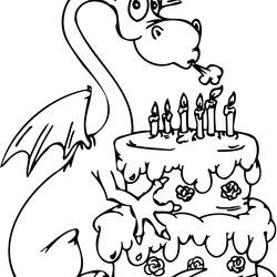 Outstanding Coloring Pages Birthday