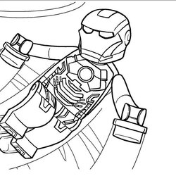 Lego Avengers Coloring Pages Movie Printable