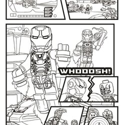 Superior Lego Marvel Avengers Coloring Pages At Free War Civil Print Color Kids Comments